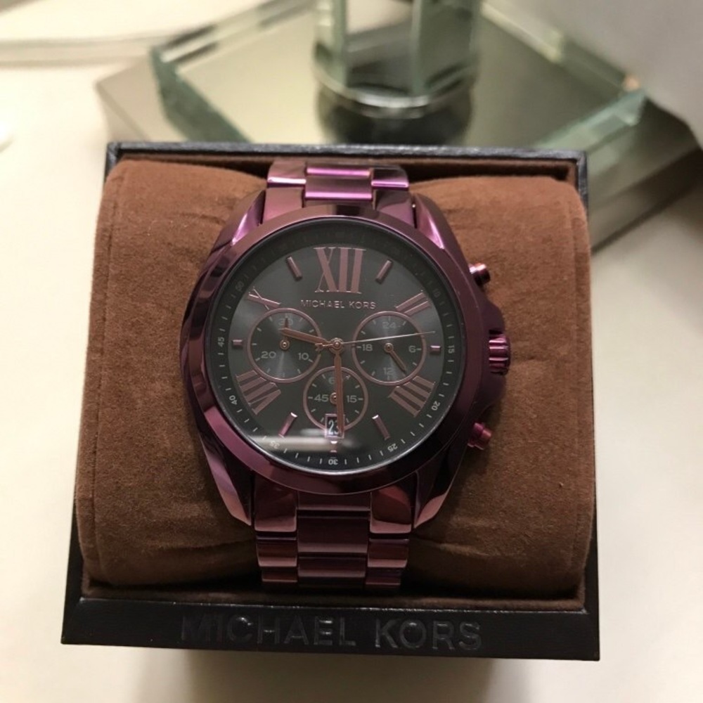 Michael Kors Bradshaw Plum-Tone Watch